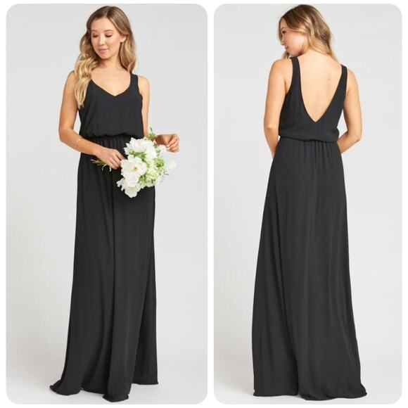 Show Me Your Mumu Kendall Bridesmaid Maxi Dress Black Size XX-Small New With Tag - Picture 4 of 10